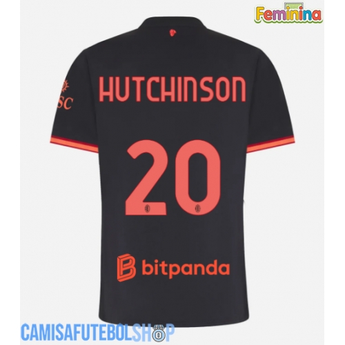 Camisa de time de futebol AC Milan Omari Hutchinson #20 Replicas 3º Equipamento Feminina 2026-27 Manga Curta